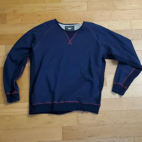 EIGHTEEN WAITS size M navy crewneck sweatshirt - Picture 3 of 8